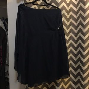 Navy blue one shoulder dress- brand new